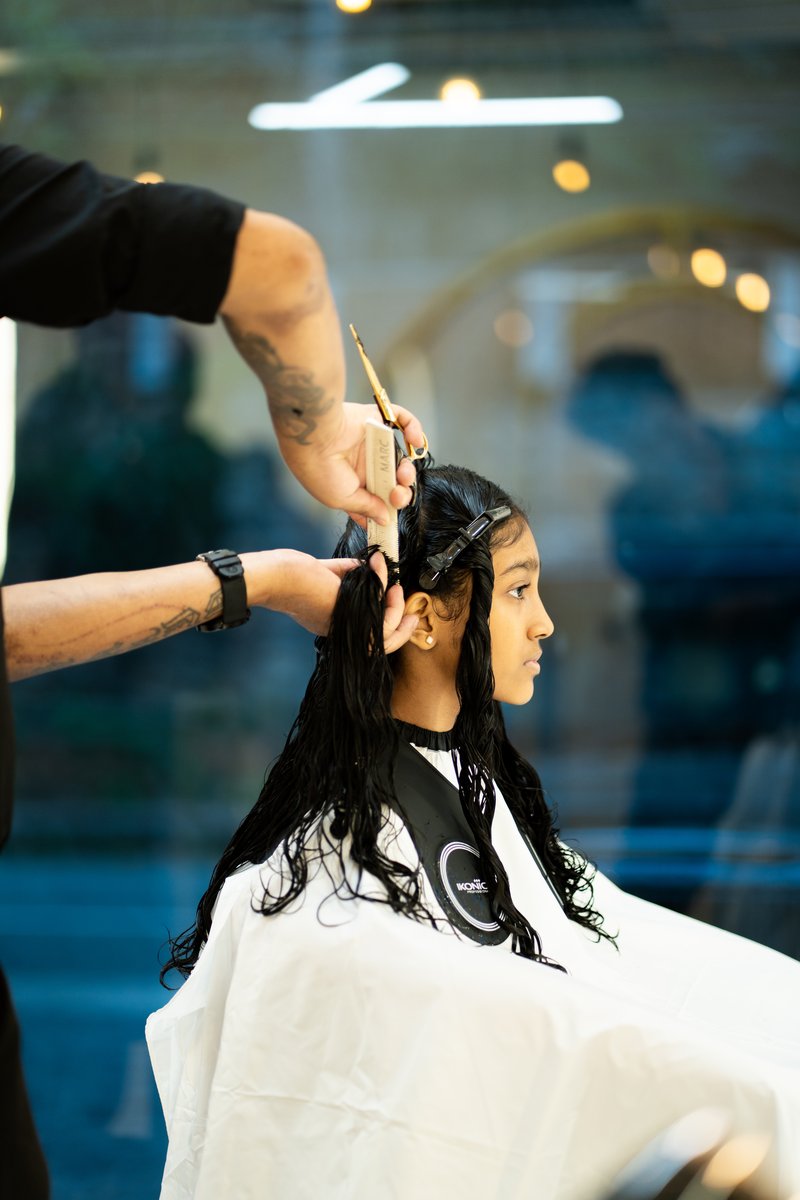 Kids haircut at La Gracia
